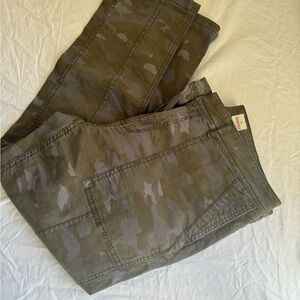 Anthropologie Olive Cargo Pants